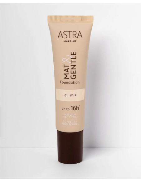 Astra Mat&gentle Foundation - Fondotinta Opaco Naturale - 01 Fair